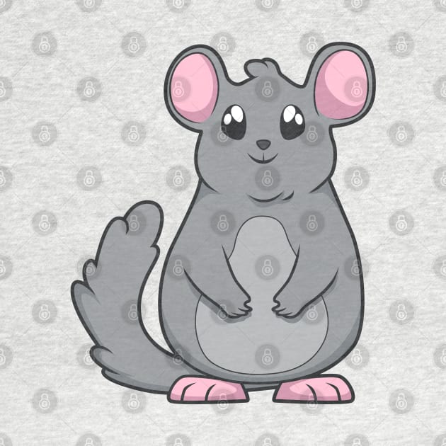 Kawaii Chinchilla by Modern Medieval Design